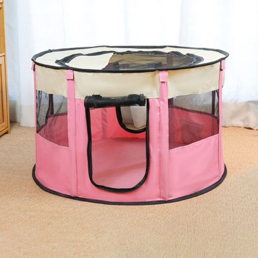 Pet Tent Dog Breeding Chamber Cat Delivery Room, Specification: Extra Large 55x110cm(Pink) by bashfashion