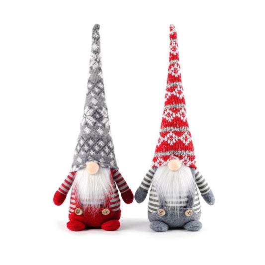 Christmas Decorations Faceless Elderly Dolls Forest Elderly Dolls Christmas Ornaments(Red Hat) by bashfashion
