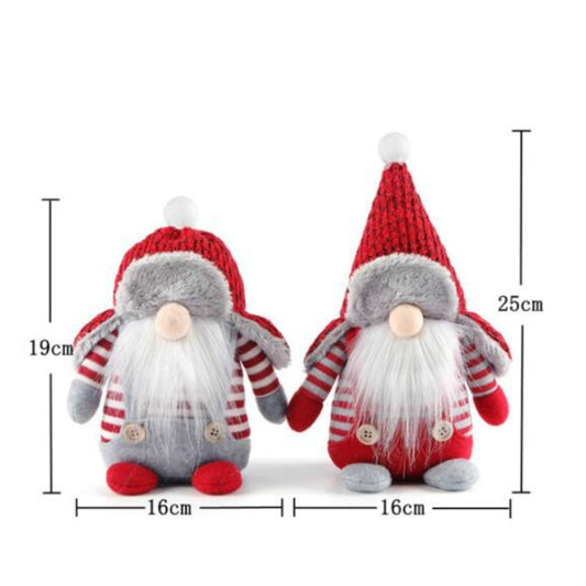 Christmas Decorations Santa Claus Ornaments Faceless Doll Window Decorations(Round Hat) by bashfashion
