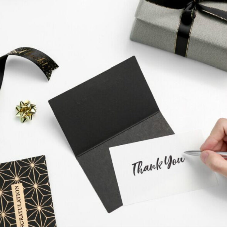 6 PCS Creative Business Bronzing Thanksgiving Birthday Card(Thank You) by bashfashion