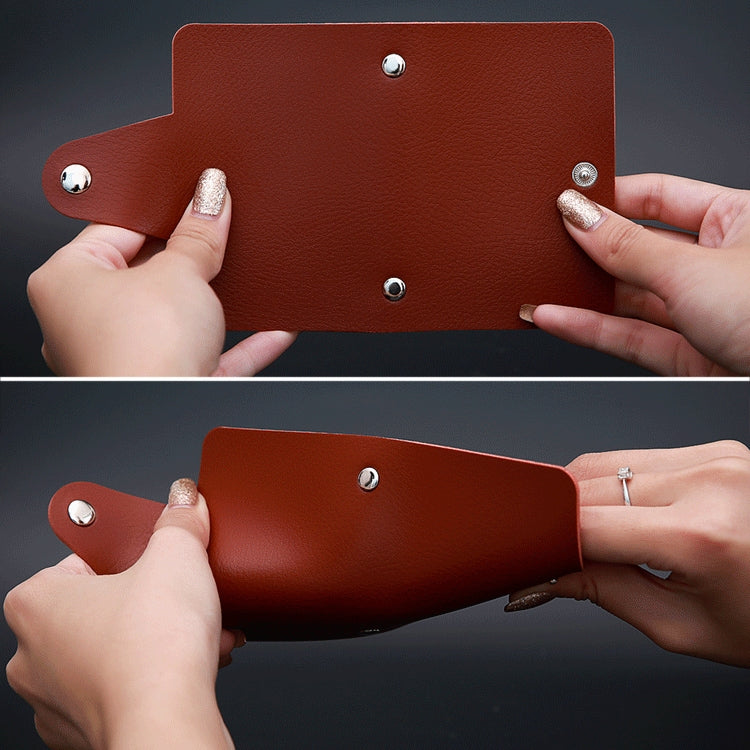 3 PCS Upgraded Version Card Bag Business Card Transparent Protective Cover Color Storage Card Holder, Specification:12 Card Slots(Black) by bashfashion