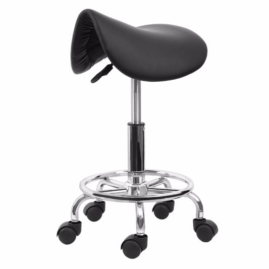 Saddle Chair Ergonomic Computer Chair Beauty Barber Mobile Chair(Black) by bashfashion