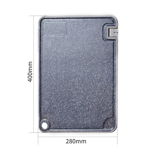 OOU Multifunctional Antibacterial And Mildew Resistant Double-Sided Cutting Board Kitchen Drainable Supplementary Food Cutting Board, Size:Large(Marble) by OOU