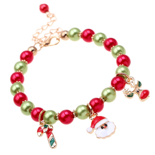 Santa Claus Reindeer Bracelet Christmas Gift by bashfashion