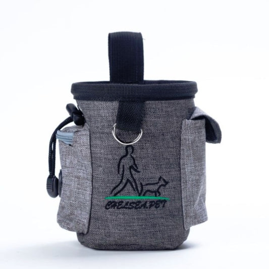 Pet Training Waist Bag Outdoor Multifunctional Snack Bag Pet Supplies(Light Grey) by bashfashion
