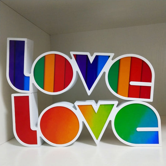 LED Letter Light Box Conjoined LOVE Shape Decoration Lamp(Light Box 2) by bashfashion