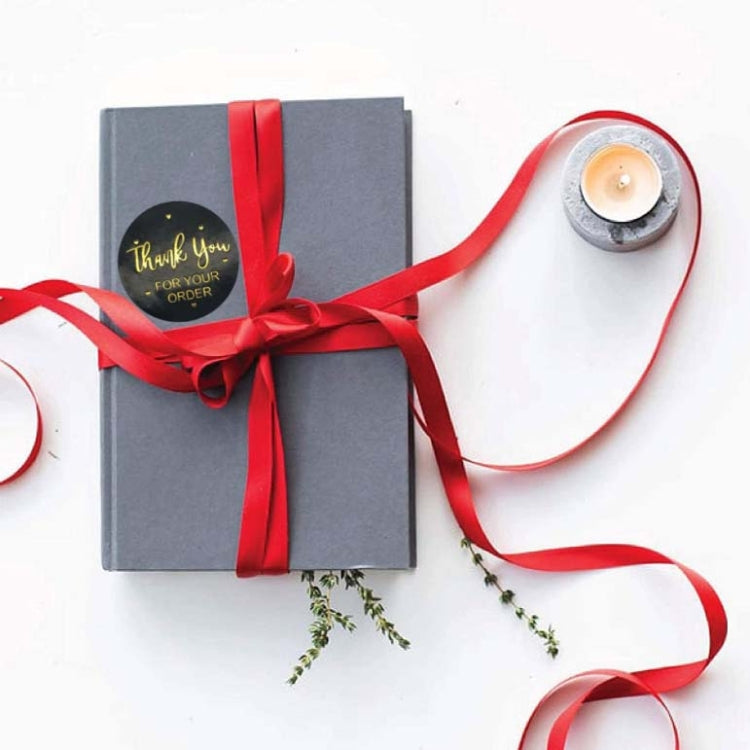 5 PCS Hot Stamping Thank You Sticker Seal Sticker Gift Wedding Decoration, Size: 2.5 cm/1 inch(C-10) by bashfashion