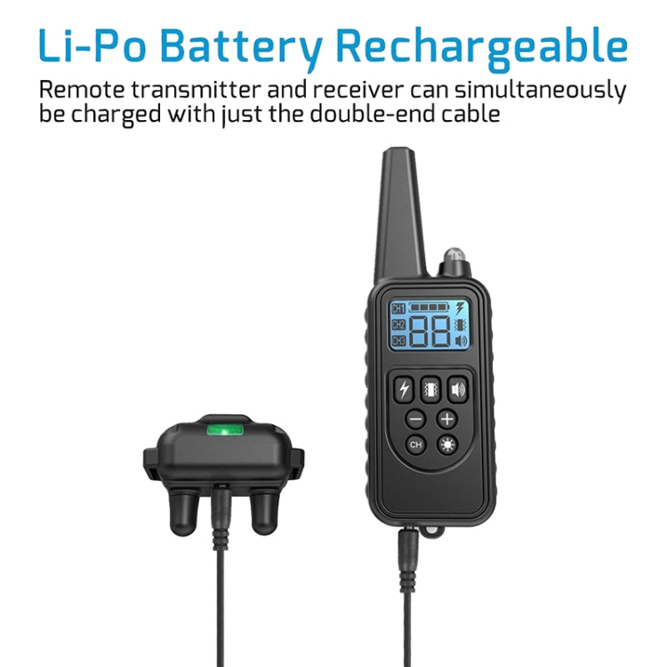 Bark Stopper Pet Supplies Collar Remote Control Collar Dog Training Device, Style:880-1 Black by bashfashion