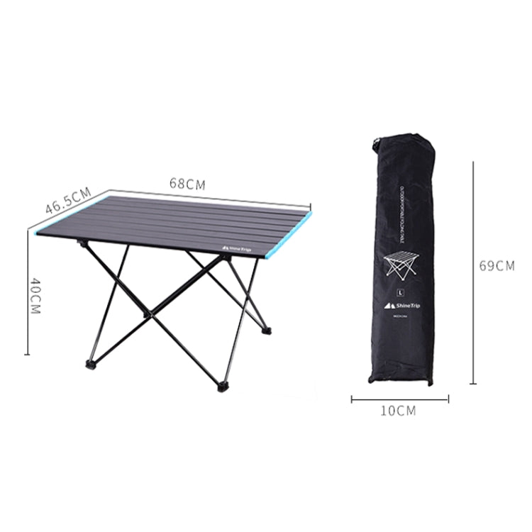 Outdoor Aluminum Alloy Folding Table Camping Picnic Portable Folding Table Barbecue Table Stall Small Dining Table, Size:Large by bashfashion