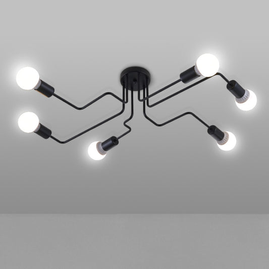 Modern Minimalist Shaped Spider Ceiling Lamp Chandelier, AC 220V, Light Source:with LED White Bulbs(8 Heads) by bashfashion