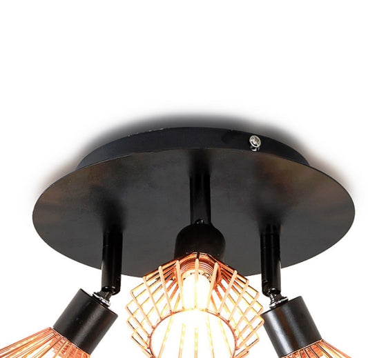 15W LED Bedroom Decoration Adjustable Lamp Three Heads Ceiling Spotlight(White Light) by bashfashion