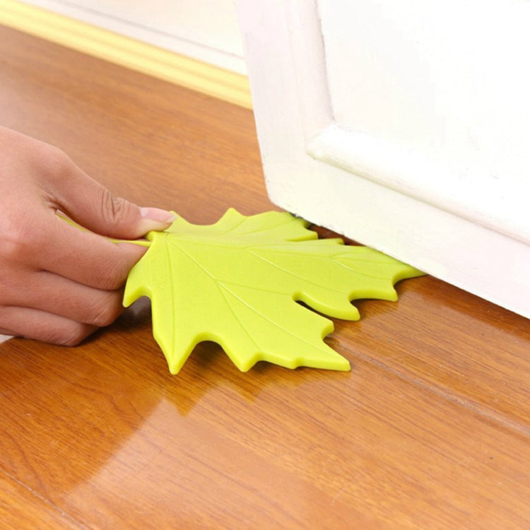 Maple Autumn Leaf Style Home Decor Finger Safety Door Stop Stopper(Yellow) by bashfashion