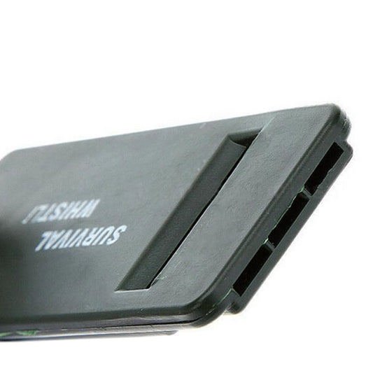 10 PCS Outdoor Portable Multi-audio Survival Whistle(Army Green) by bashfashion