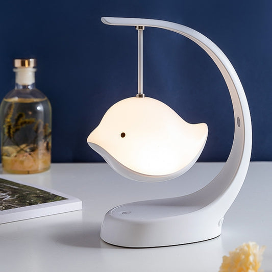 Bird Speaker Night Light Bedroom Bedside Music Desk Lamp, Style:Basic by bashfashion