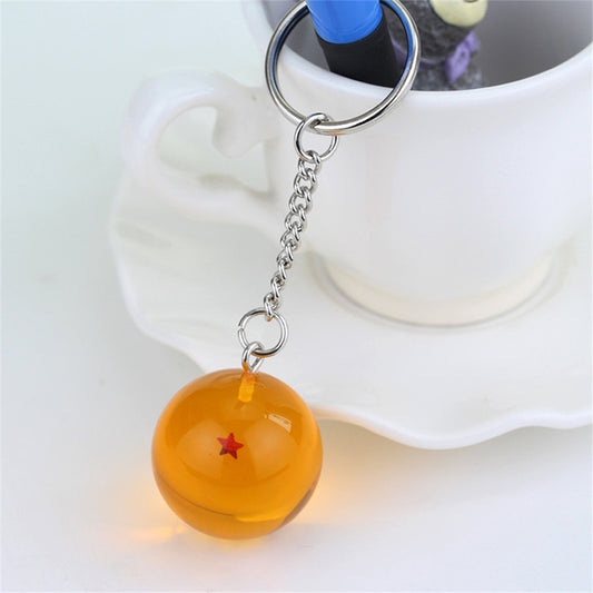 2 PCS Anime 7 Stars Balls 2.7cm PVC Figures Toys Keychain(1 star) by bashfashion