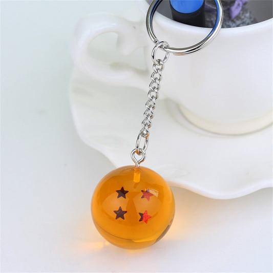 2 PCS Anime 7 Stars Balls 2.7cm PVC Figures Toys Keychain(4 star) by bashfashion