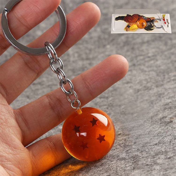 2 PCS Anime 7 Stars Balls 2.7cm PVC Figures Toys Keychain(4 star) by bashfashion