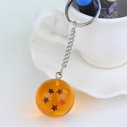 2 PCS Anime 7 Stars Balls 2.7cm PVC Figures Toys Keychain(5 star) by bashfashion