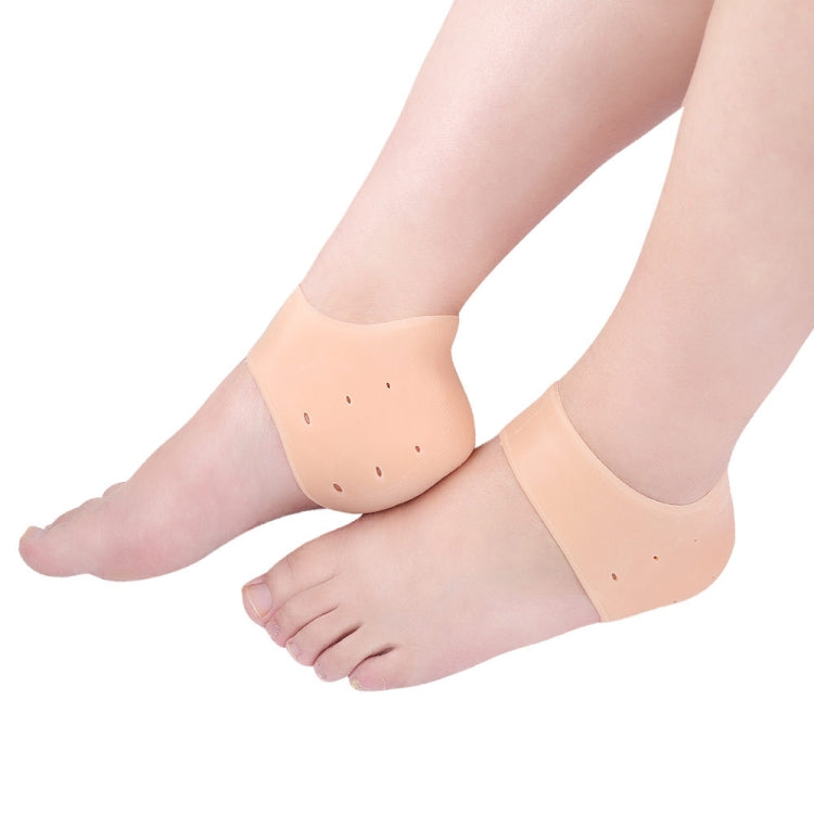 1 Pair Silicone Anti-Crack Heel Cover, Random Color Delivery(Free Size) by bashfashion