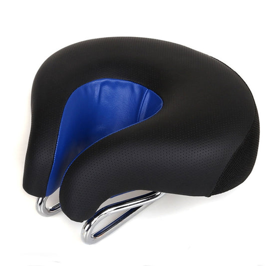 Noseless Bicycle Saddle Mountain Bike Thickened Soft Cushion(Blue) by bashfashion