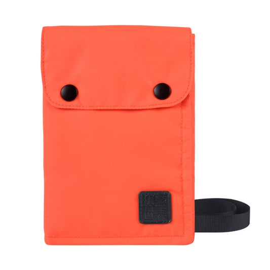 Antimagnetic RFID Hanging Neck Nylon Passport Bag Waterproof Storage Change Mobile Phone Bag( Orange) by bashfashion