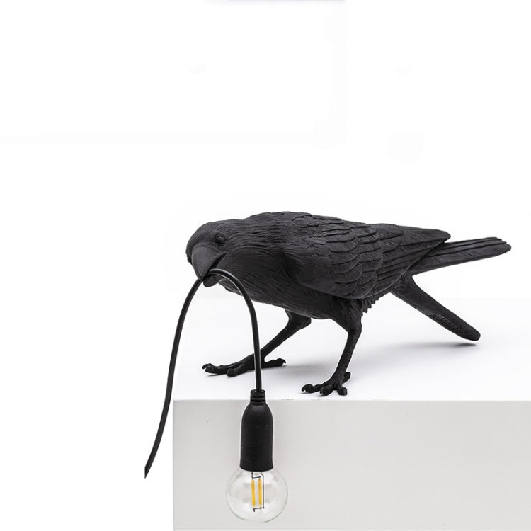 E14 LED Lucky Bird Wall Lamp Table Lamp For Bedroom, Style:Sitting Table Lamp, Plug:AU Plug(White) by bashfashion