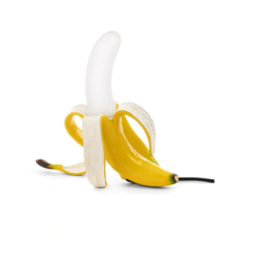 Banana Table Lamp Bedroom Decoration Lamp, Specification: US Plug, Style:Standing Posture(Spray Paint) by bashfashion