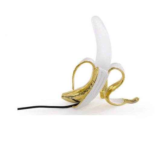 Banana Table Lamp Bedroom Decoration Lamp, Specification: AU Plug, Style:Standing Posture(Plating) by bashfashion