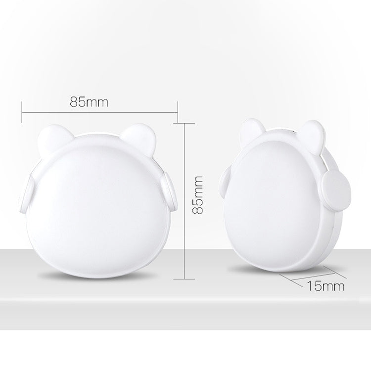 4 PCS Smart Light Control LED Bedroom Mini Night Light Energy-Saving Bedside Lamp, US Plug(White) by bashfashion