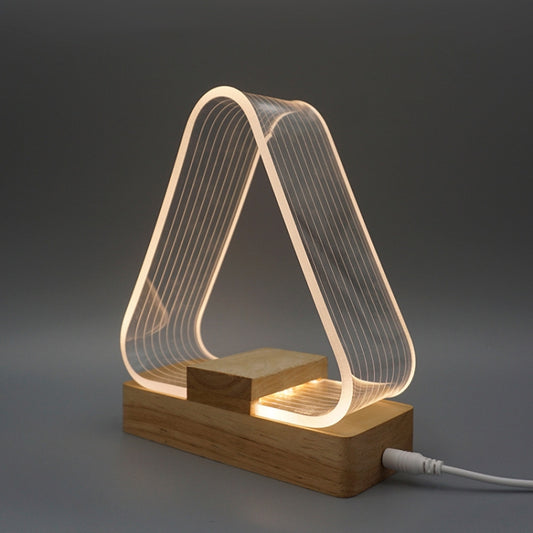 USB Simple Study Desk Lamp LED Acrylic Night Light by bashfashion