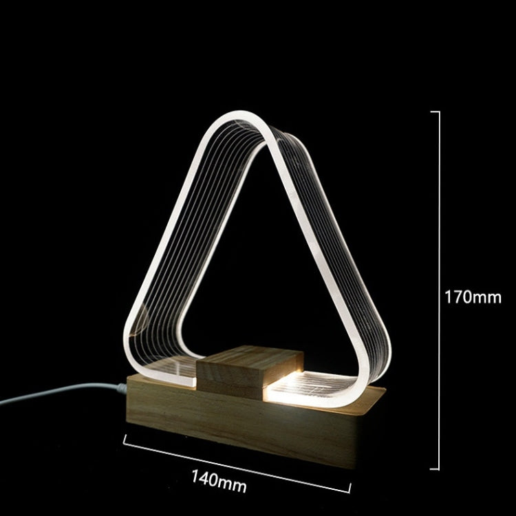 USB Simple Study Desk Lamp LED Acrylic Night Light by bashfashion