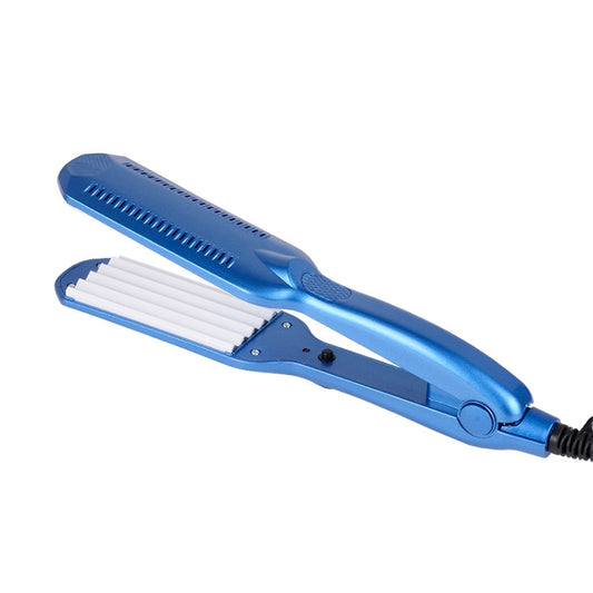 220V Professional Ceramic Corrugated Curling Iron(Blue) by bashfashion