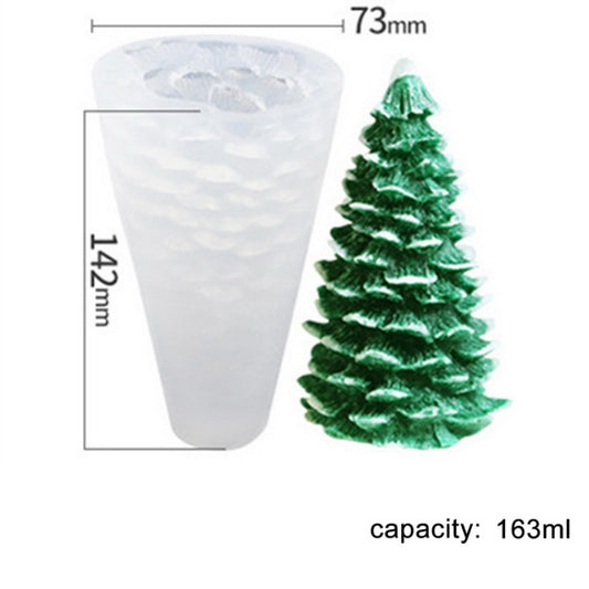 SX-SD-46 Christmas Cake Decoration Silicone Mold DIY Aroma Candle Baking Mold by bashfashion