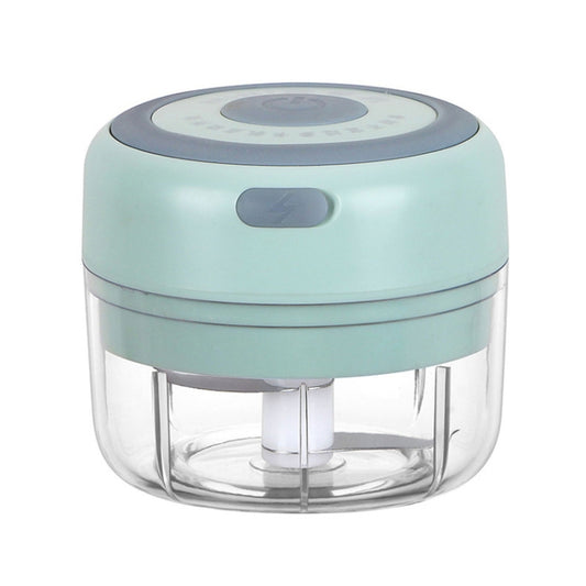 Electrical USB Rechargeable Garlic Mixing Masher Complementary Food Masher Stainless Steel Crushing Garlic Peeling Device Wireless Mini Garlic Cutter(Green) by bashfashion