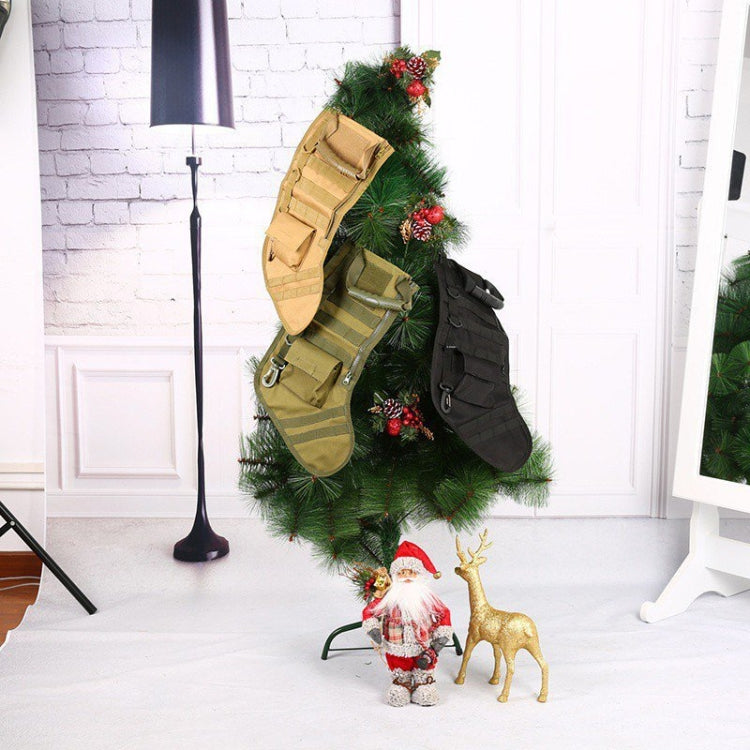 Christmas Stocking Gift Bag Outdoor Sports Ornament Storage Bag(Black) by bashfashion
