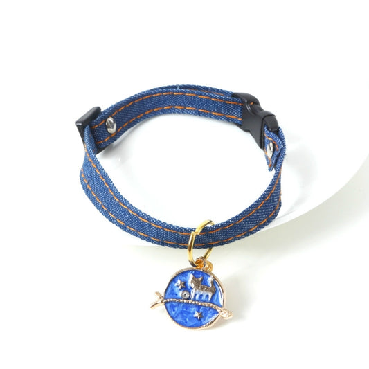 Pet Cowboy Cat Dog Collar With Bell Pet Accessories, Size:S 16-32cm, Style:Cat by bashfashion