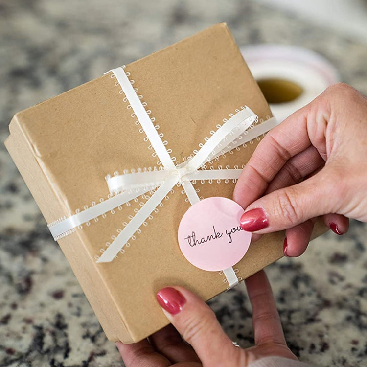 Thank You Sticker Label, Size: 2.5cm / 1 inch(G-01) by bashfashion