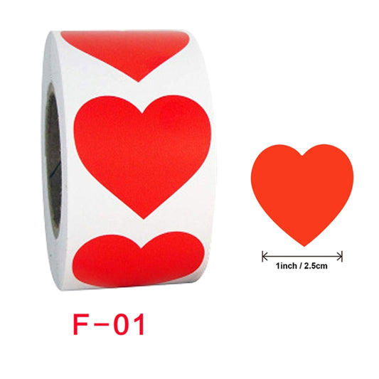 10 PCS Love Sticker Label Gift Decoration Sealing Sticker, Size: 2.5cm / 1 inch(F-01) by bashfashion