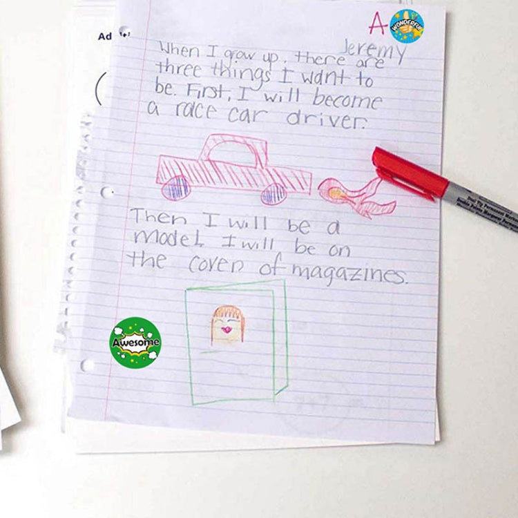 Children Toy Reward Stickers Office Stationery Decoration Label Sealing Sticker, Size: 2.5cm / 1inch(A-111) by bashfashion