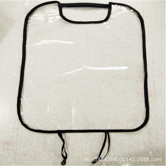 2 PCS Car Seat Back Cover Protector for Kids Kick Mat Car Seat Covers Automobile Kicking Mat(Transparent) by bashfashion