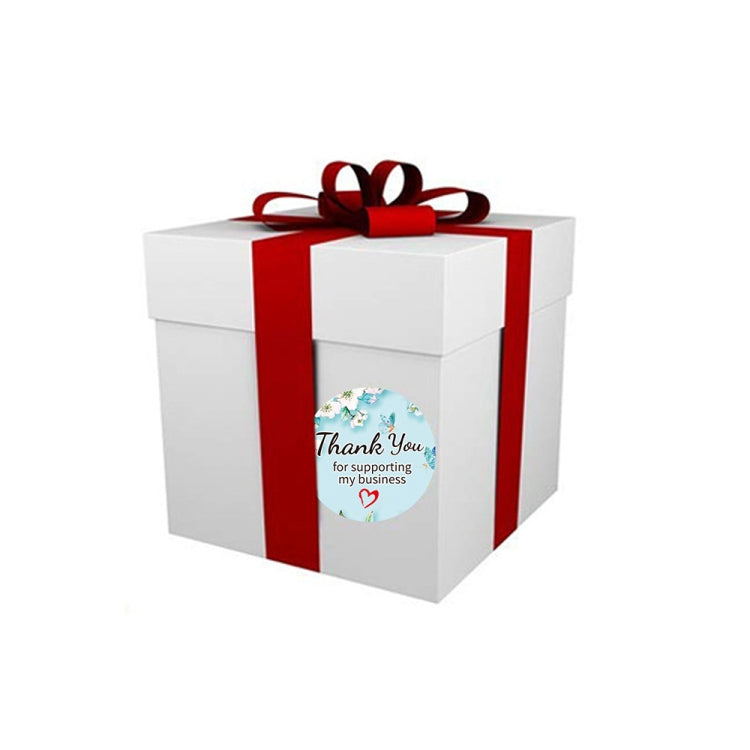 CrosFloral Thank You Label Gift Decoration Stationery Sticker, Size: 2.5cm / 1inch(A-102) by bashfashion