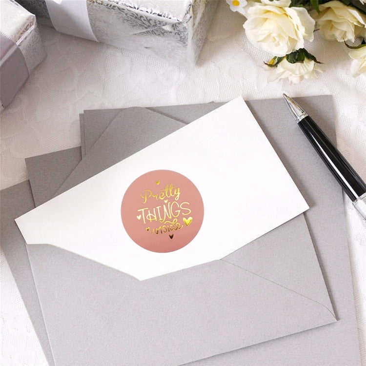 5 PCS Envelope Seal Sticker Gift Decoration Stamping Sticker, Size: 2.5cm / 1inch(C-01) by bashfashion