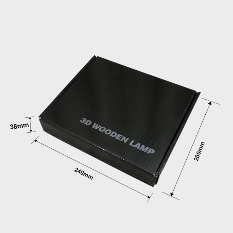 2.5W Cross Pine Craft Table Lamp Wooden LED Night Light(Warm White Light) by bashfashion