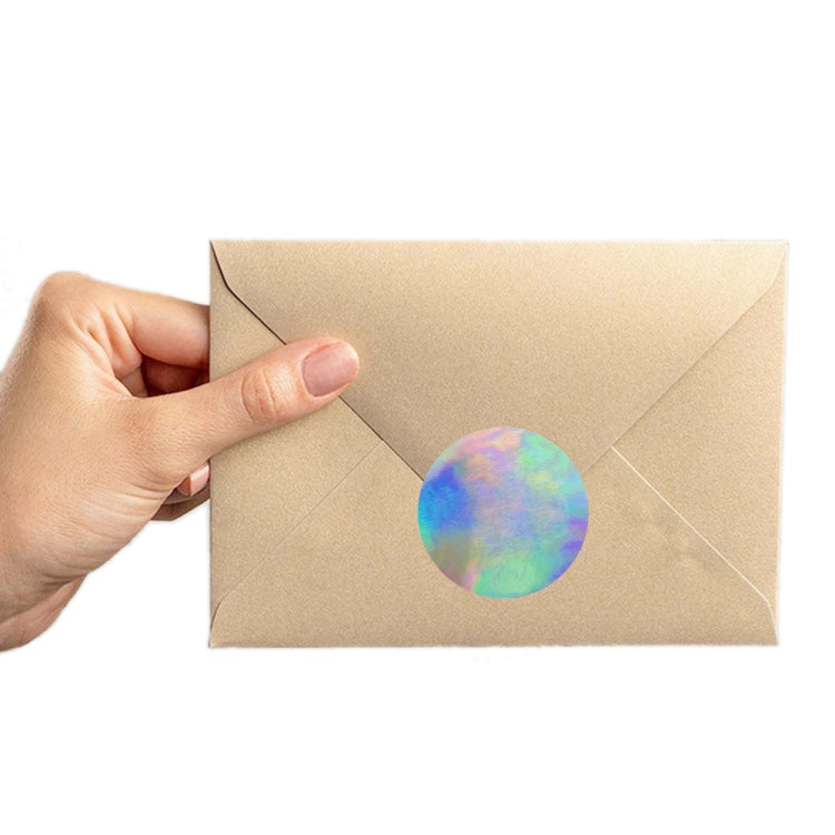 3 PCS Laser Silver Rainbow Holiday Thank You Label Commercial Decoration Handmade Stickers, Size: 2.5cm / 1inch(H-17) by bashfashion