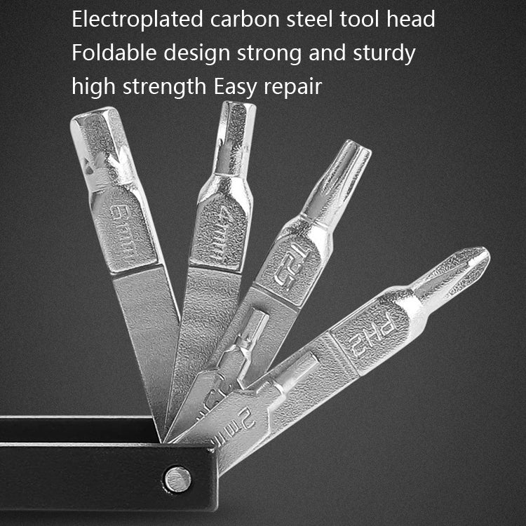 20 in 1 Cycling Repair Tool Multifunctional Household Appliances Repair Tool Bicycle Compact Repair Wrench(Black) by bashfashion