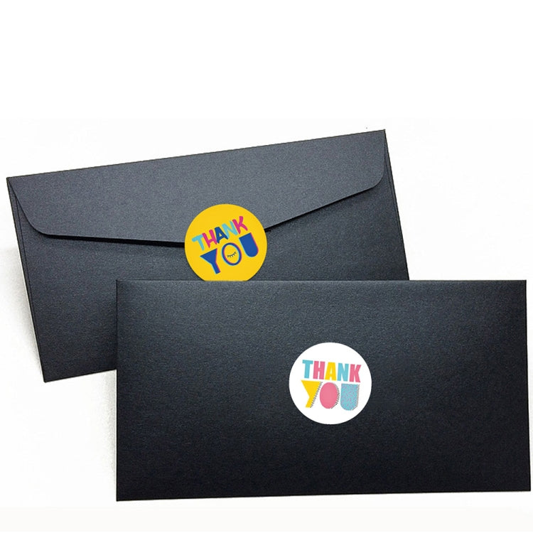 3 PCS Thank You Sticker 8 Kinds Of Pictures Wedding Party Decoration Supplies Label 38 mm/1.5 inch(A-132-38mm) by bashfashion