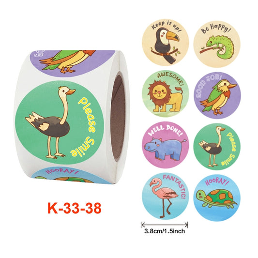 K-33-38 2 PCS Children Toy Reward Sticker Office Stationery Decoration Label Sealing Sticker, Size: 3.8 Cm / 1.5 Inch by bashfashion