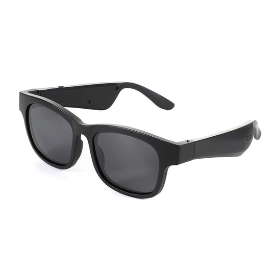 A12 Smart Bluetooth Audio Sunglasses Bluetooth Glasses(Black) by bashfashion