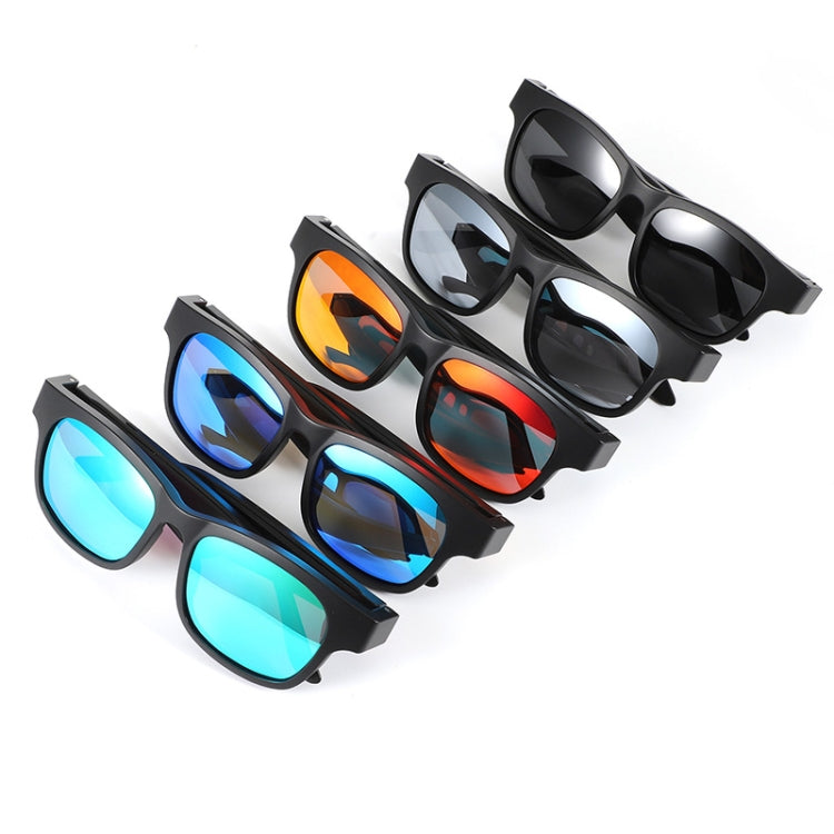 A12 Smart Bluetooth Audio Sunglasses Bluetooth Glasses(Blue) by bashfashion