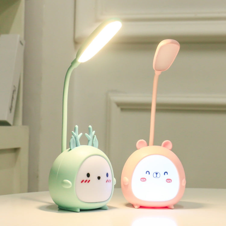 YW2021 Cartoon Cute LED Eye Protection Desk Lamp Student Dormitory Bedroom Folding Reading Desk Lamp, Colour: Blue Lamb by bashfashion